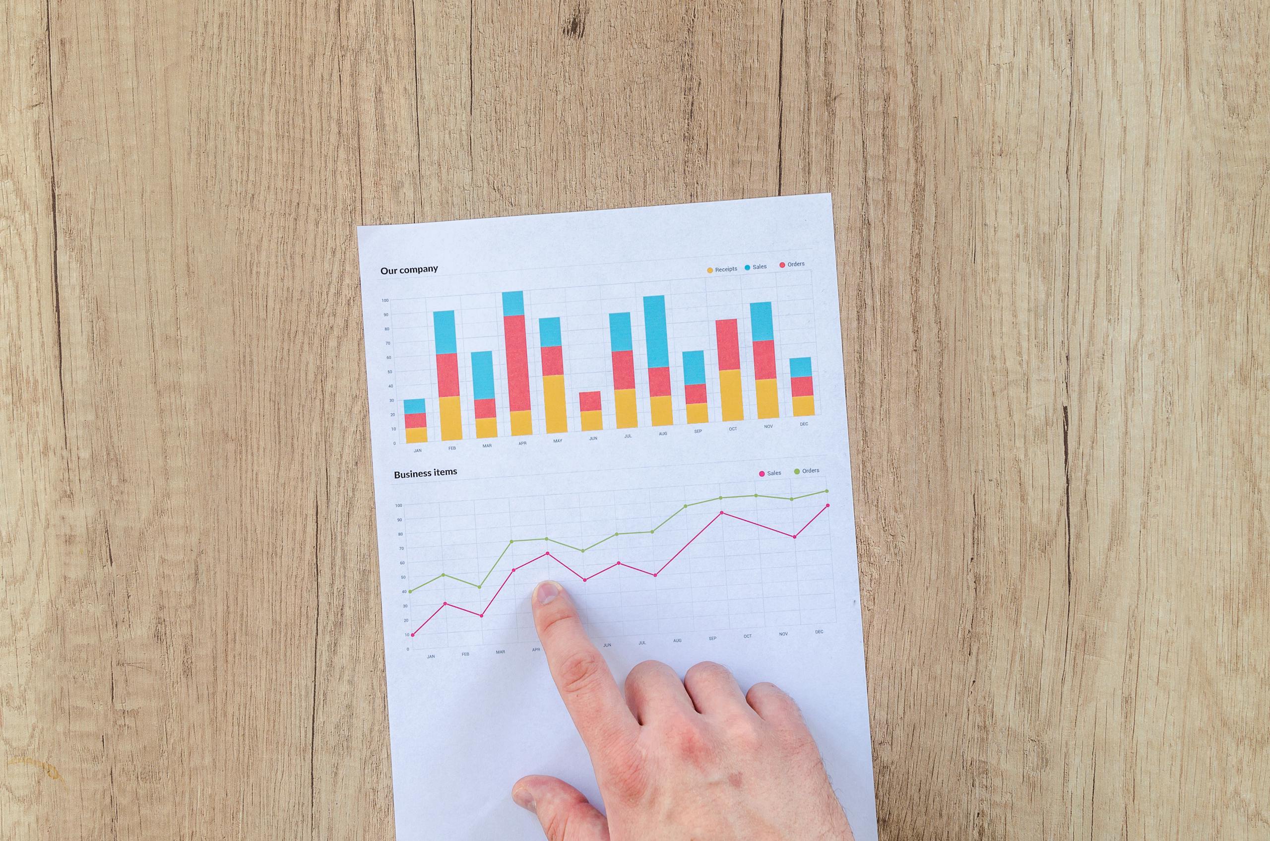 Credit History Checks 1 A hand reviewing a printed financial report on a desk