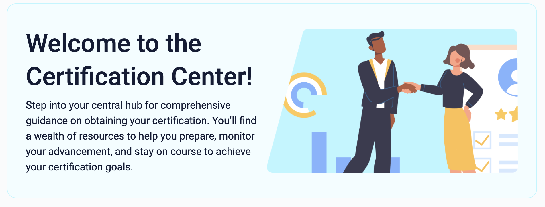 LMS home view with personalized learning tabs and role advisor