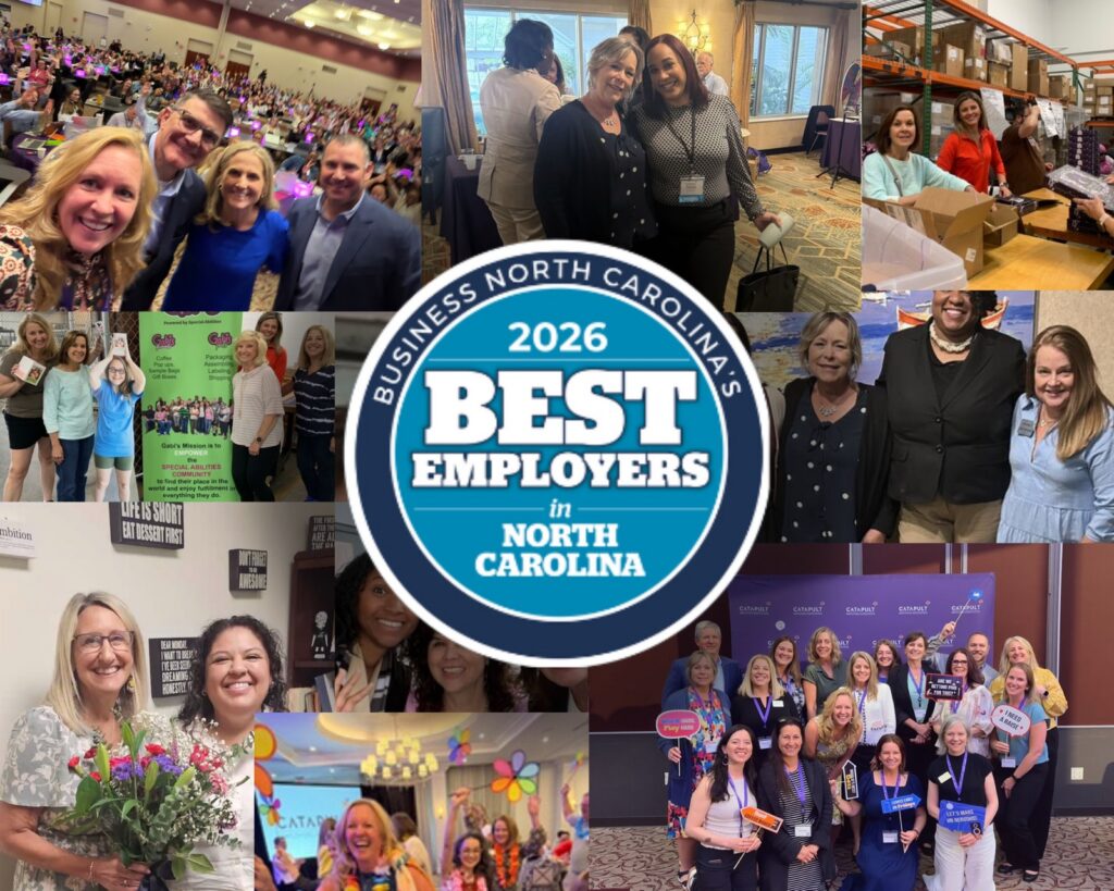 Catapult CEO Dr. Cheryl Richards Named to the 2026 "50 Women to Watch for Boards" 5 Catapult team members celebrating Business North Carolina's 2026 Best Employers in North Carolina recognition