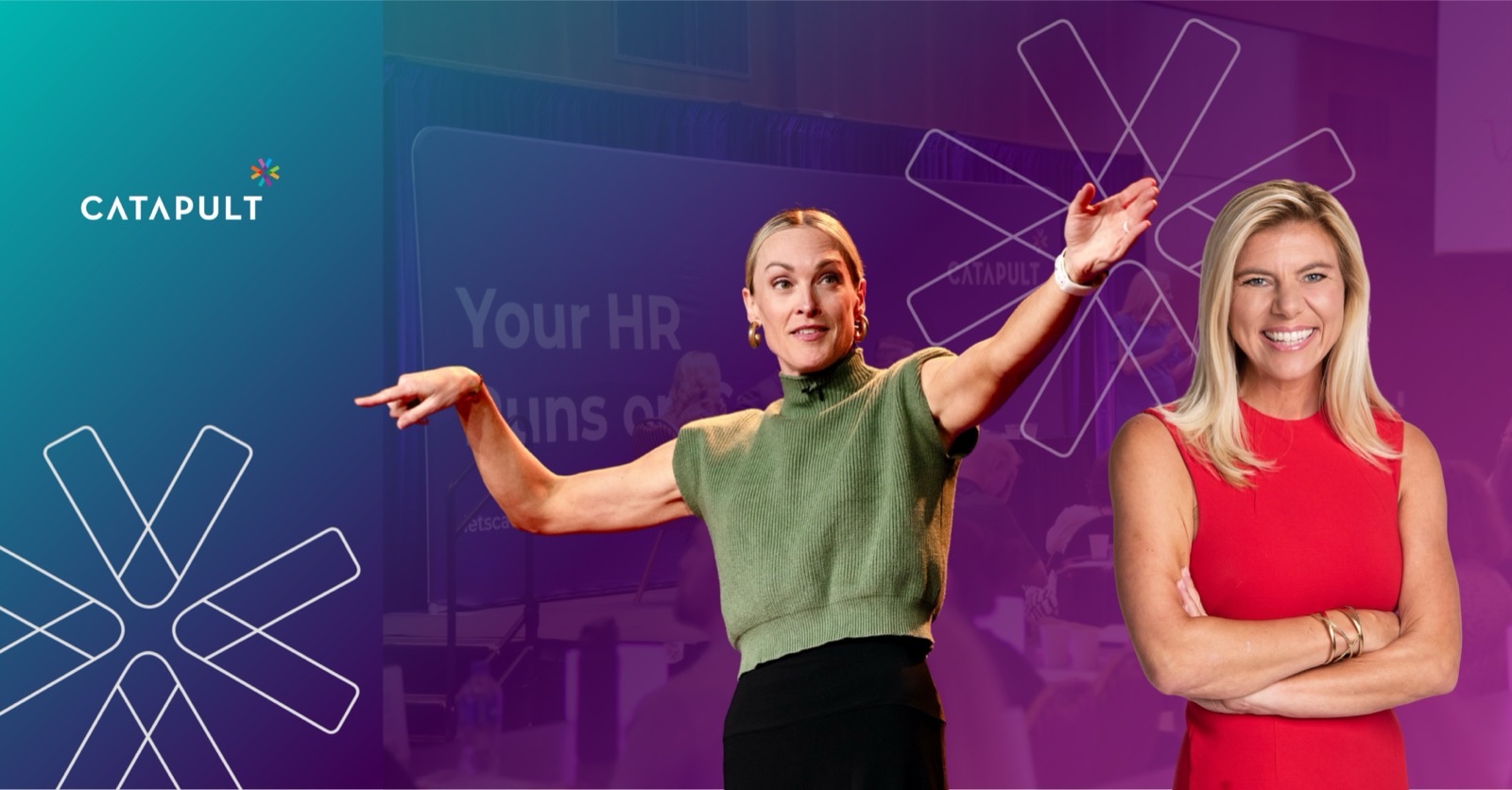 Speakers on stage at the Catapult Leadership and HR Conference